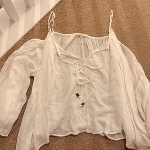 Mod Ref White Sheer Blouse